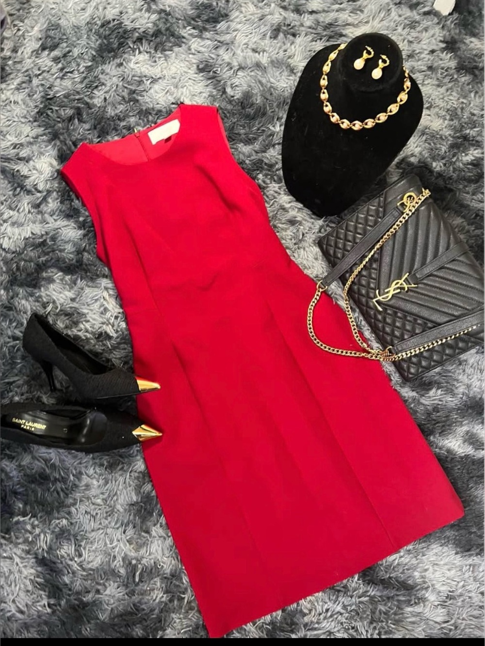 Boss Red Midi Sheath Dress